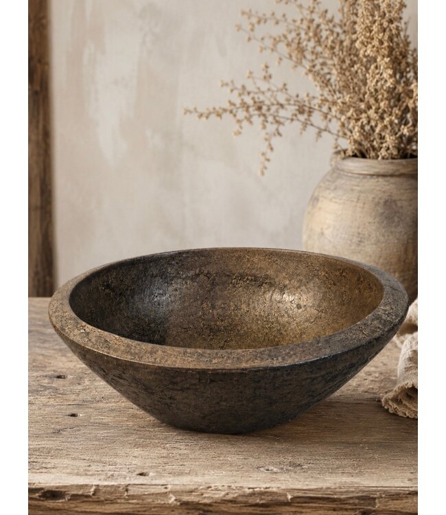# Schaal - aardewerk - brown - ca. 35 x 10 cm