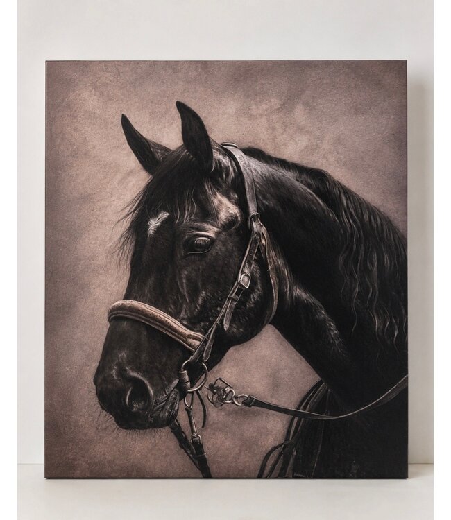 # Schilderij paard - canvas - 40 x 50 cm