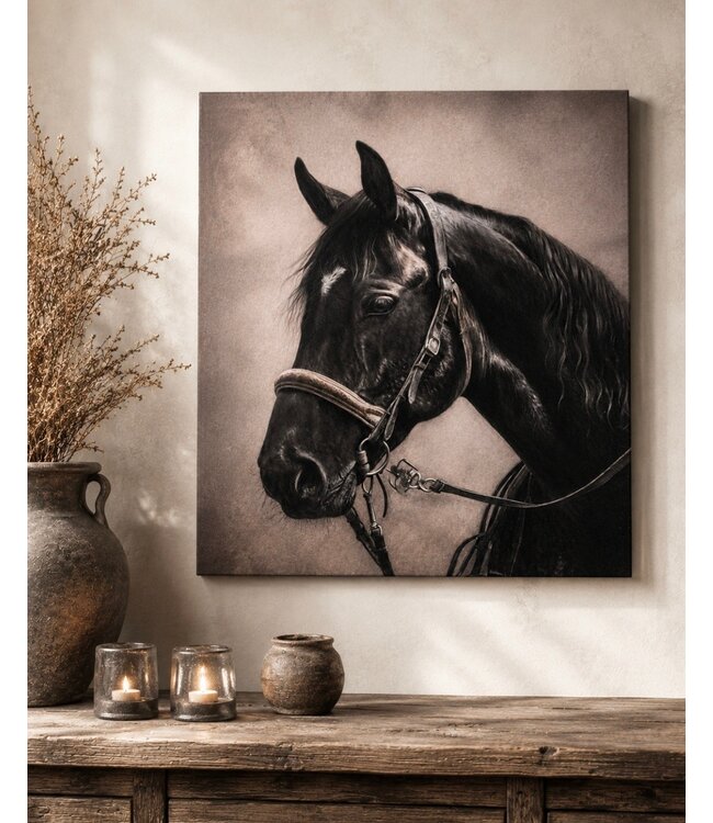# Schilderij paard - canvas - 40 x 50 cm