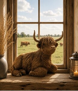 Countryfield @ Schotse hooglander liggend Ulla L bruin-L35B19H26CM