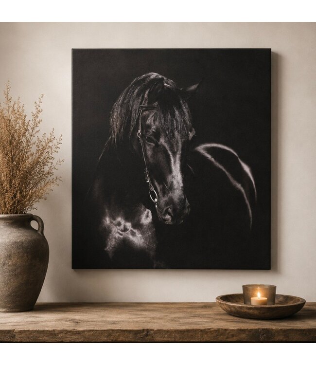 # Schilderij paard - canvas - 40 x 50 cm