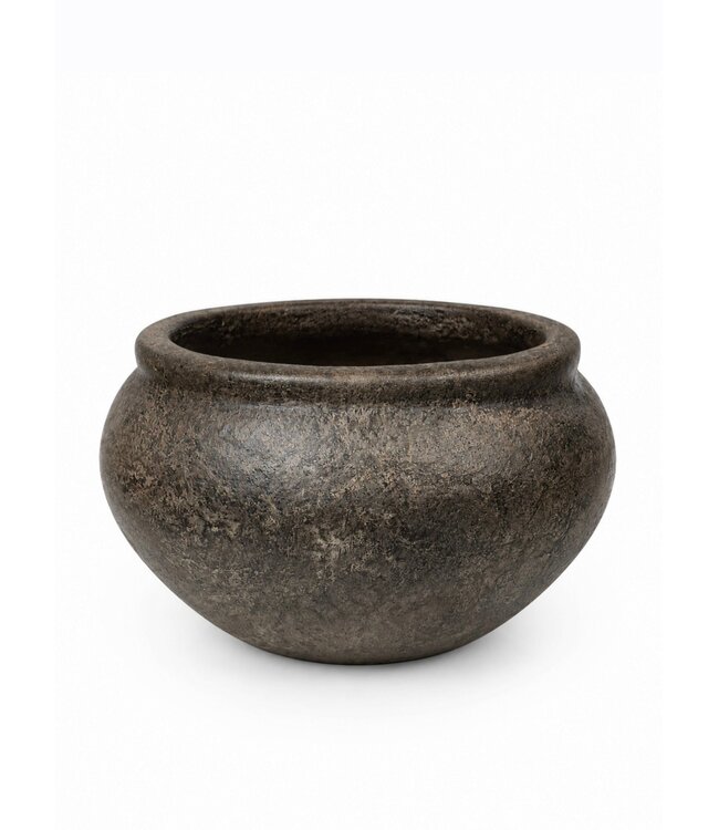 # Bloempot aardewerk - ca.  33 x 22 x 20 - brown