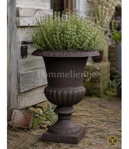 #  franse hoge vaas - gietijzer - 32 x 32 x 44 cm