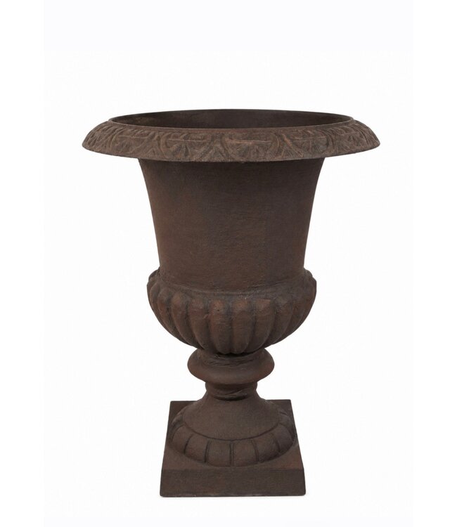 #  franse hoge vaas - gietijzer - 32 x 32 x 44 cm