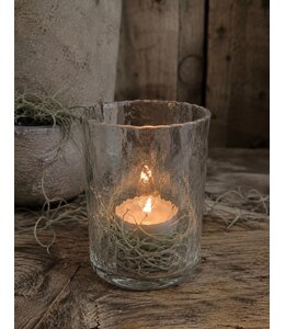 # Cylinder - gehamerd glas - 8 x 11 cm