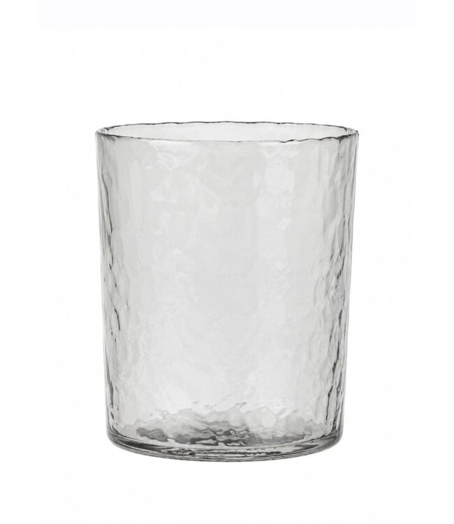 # Cylinder - gehamerd glas - 13 x 15 cm