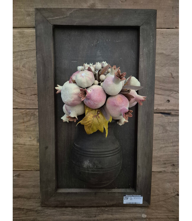 # Mix - Houten paneel met vaas - 30 x 50 cm excl. deco - kleur kan afwijken