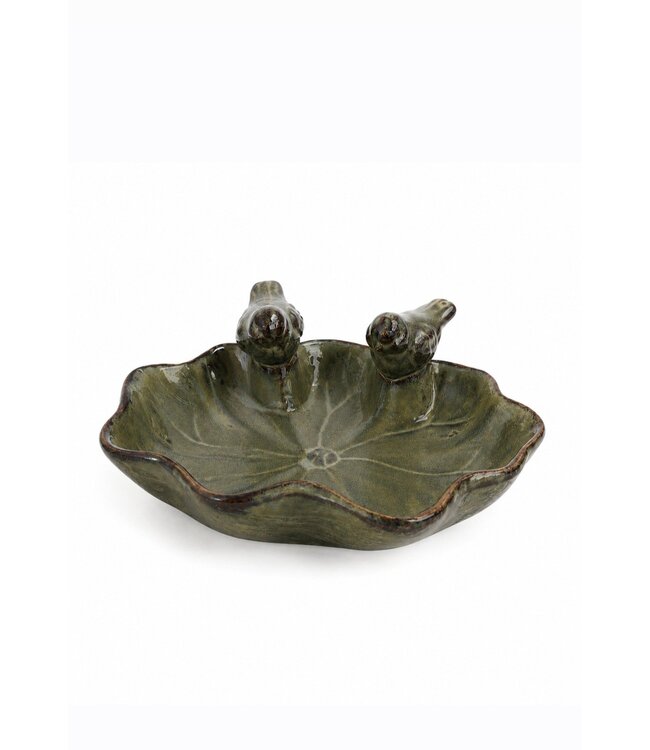 Countryfield # vogeldrinkbakje - aardewerk - ca.  18 x 12 x 7