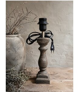 # Houten lampvoet (304) per stuk- 8 x 8 x 25 cm (34 cm incl. fitting) - excl. kap