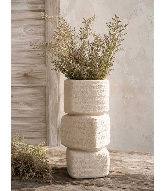 Countryfield Vaas vk Sally S crème-15,5x15,5x27,5CM