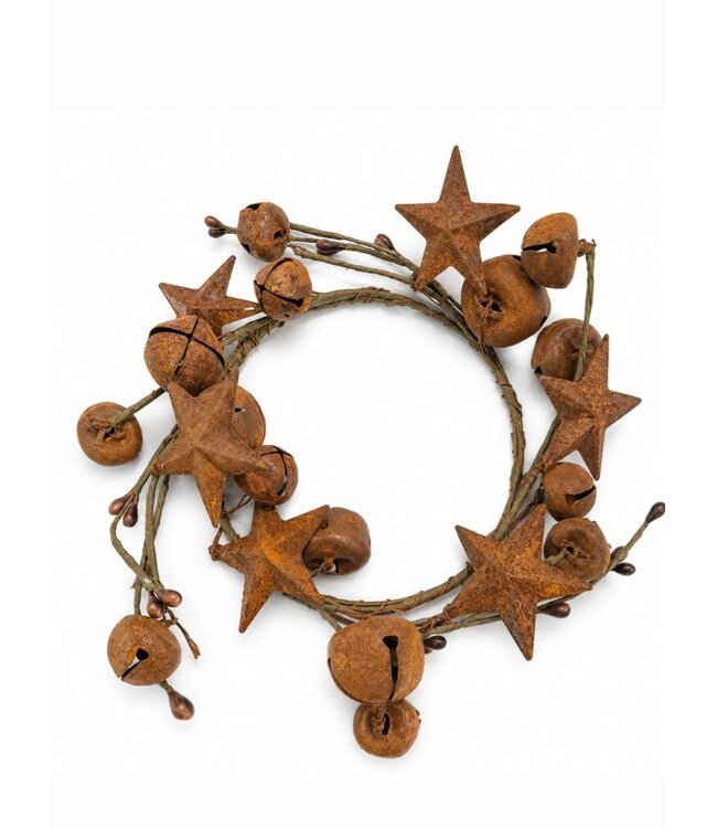 Countryfield Krans, belletjes, sterren klein Jort roest