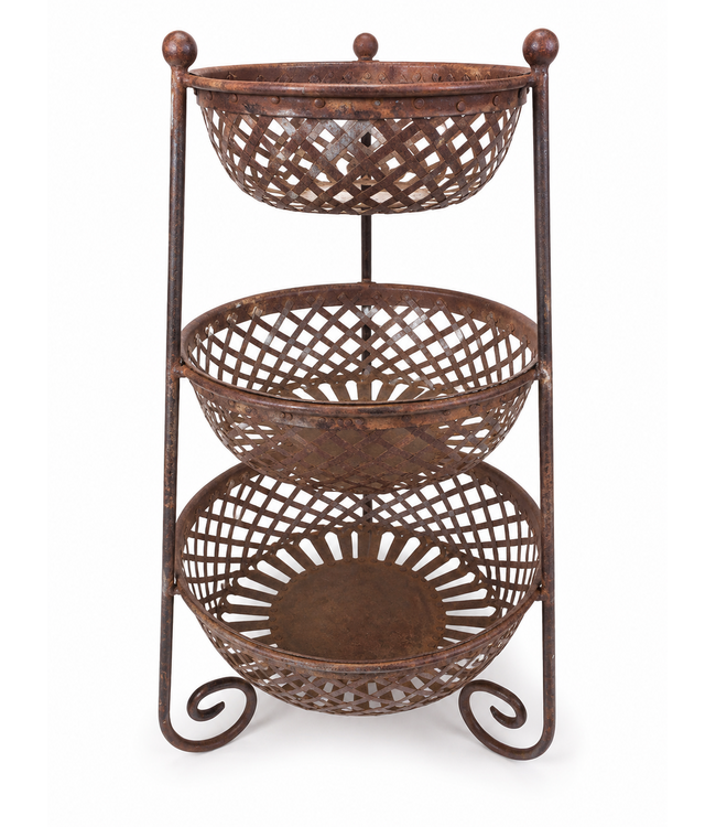 Metalen etagere triple