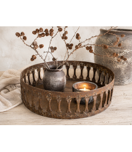 Metalen dienblad roest