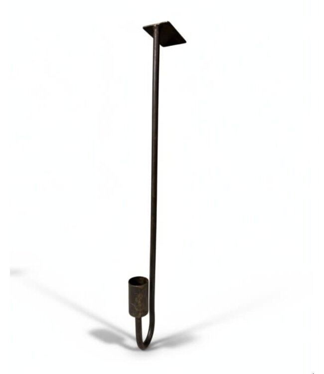 Luikhanger kasthanger - kaars - metaal - 51 x 7 x 5 cm