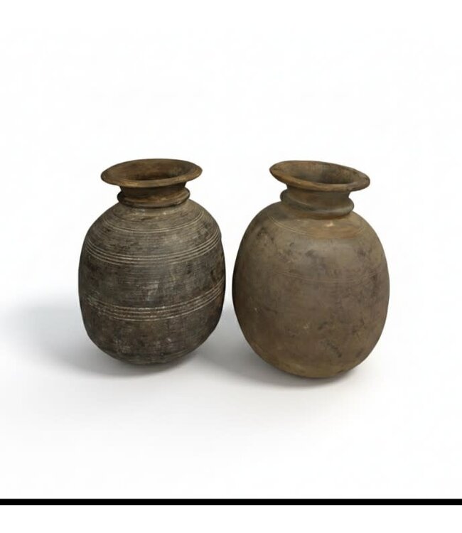 Mix - Nepalese bol pot XL - per stuk - ca. 30 × 30 × 35 cm