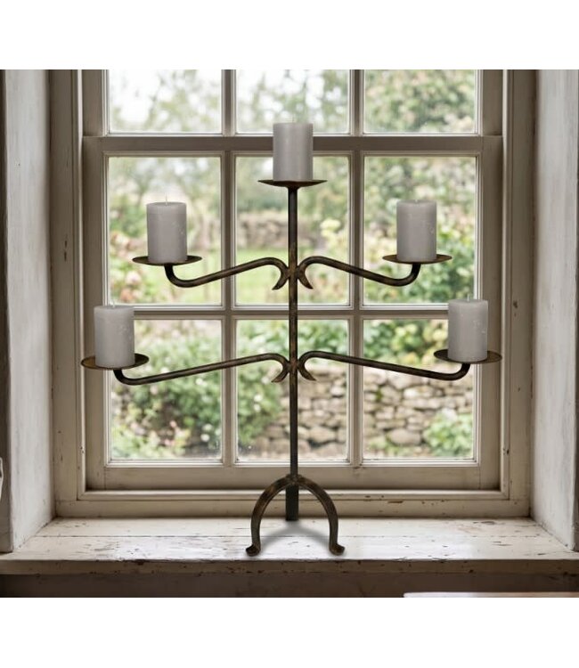 Kandelaar Ivy 5 arm - 58 × 17 × 61 cm