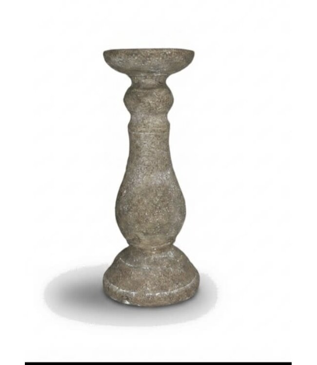 Kandelaar Alice M Grey - 12.5 × 12.5 × 30 cm