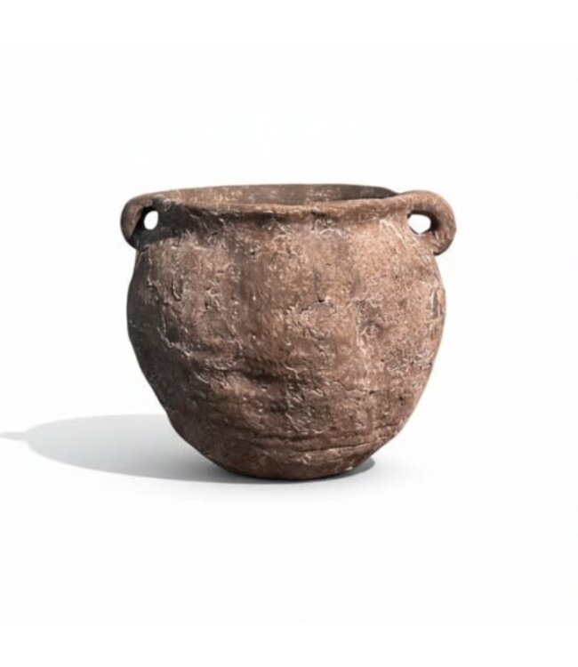 @ Pot met oren aardewerk Emmy S- ca. 24 x 22 x 17 cm