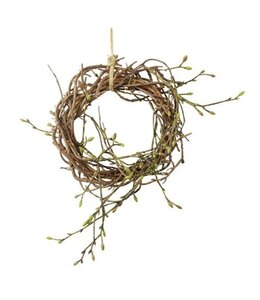 Countryfield Krans knop Betula Tilia S bruin-16x16x4CM