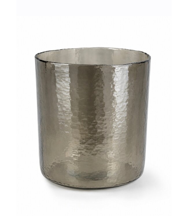 Cylinder - 25 x 25 cm - getint gehamerd glas