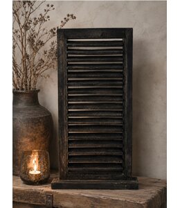 @ louvreluik op voet - grijs - L - 40 x 8 x 75 cm