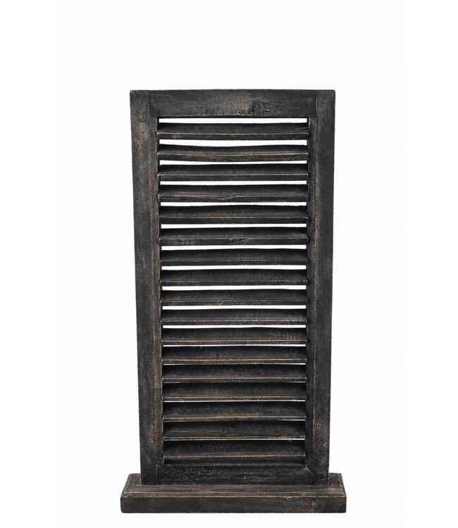 @ louvreluik op voet - grijs - L - 40 x 8 x 75 cm