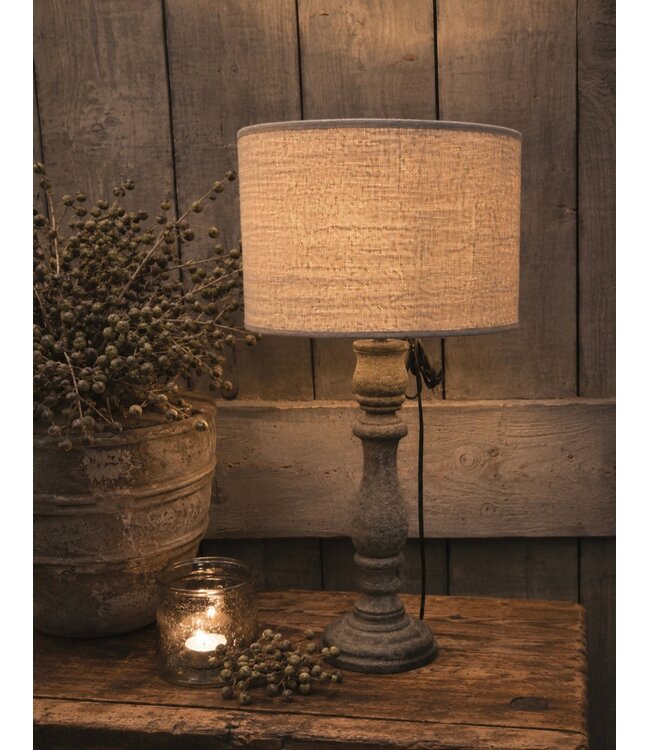 T004 - Shabby - KKL - lampenkap - Shabby - 25 x 25 x 15cm (excl. Voet)