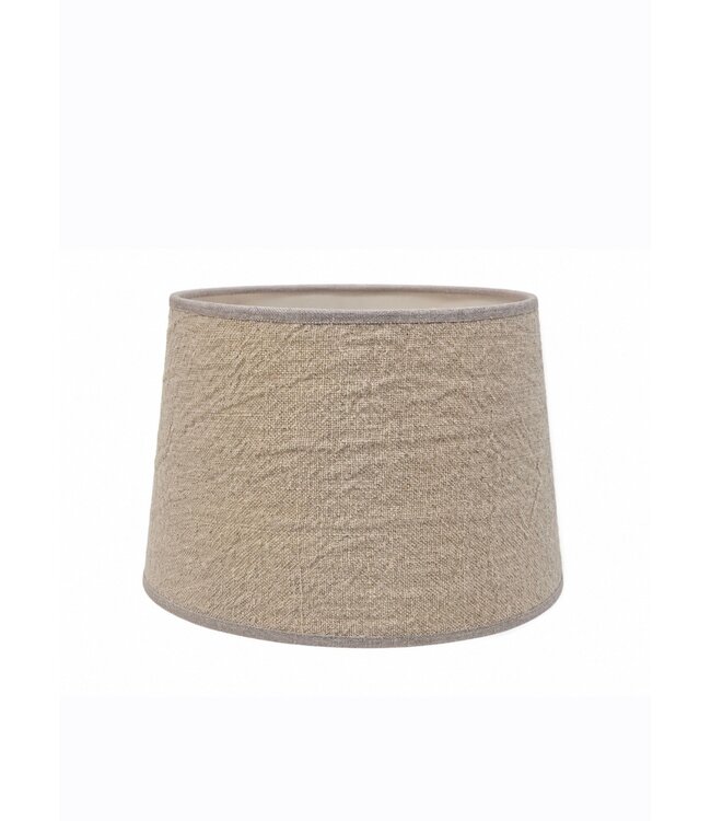 T004 - RL-  lampenkap - schuin - shabby- 25 (boven 20) x 15 cm- excl. voet
