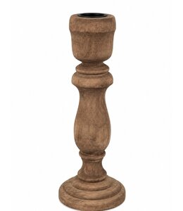 @ Kandelaar hout L 30 cm / 1061