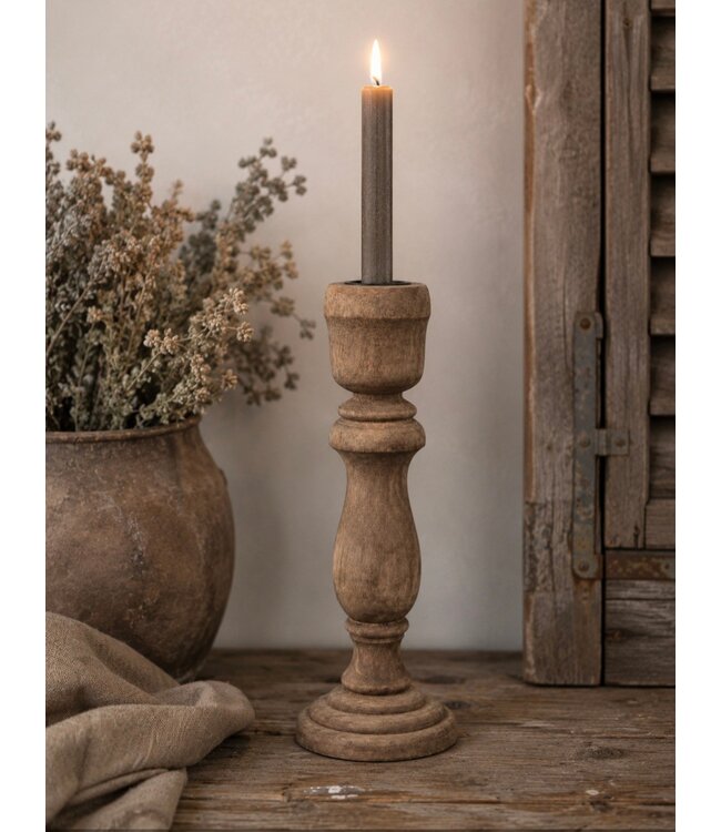 @ Kandelaar hout L 30 cm / 1061