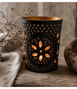 @ Iron candleh bl S D12H15cm