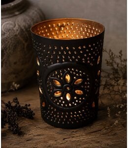 @ Iron candleh bl L D14H20cm