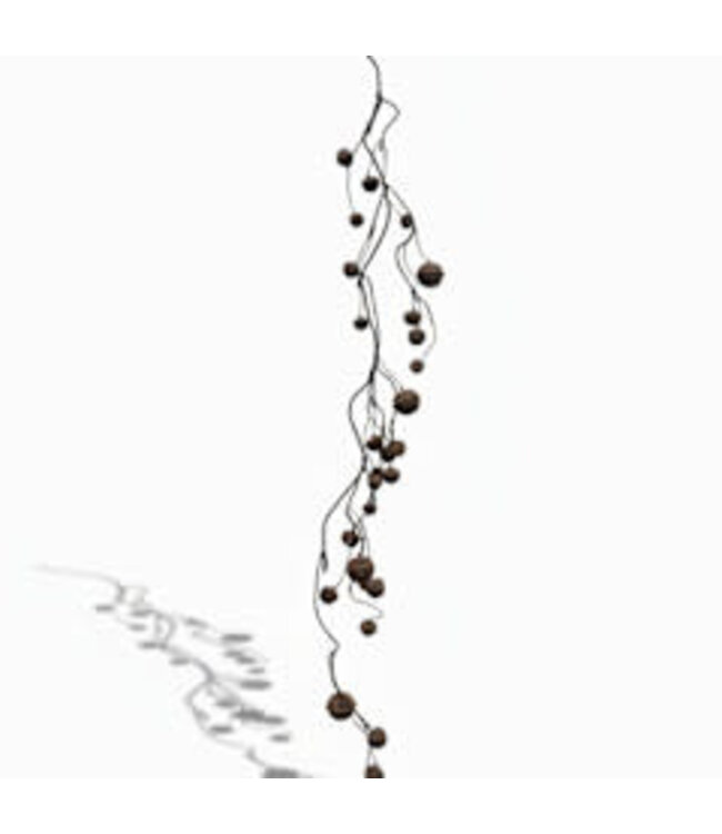 Tak met roestige bellen - kerstbeltak - XL - ca. 110 cm