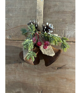 Kersthanger kerstbel Falk ro roest-L18B13H7CM