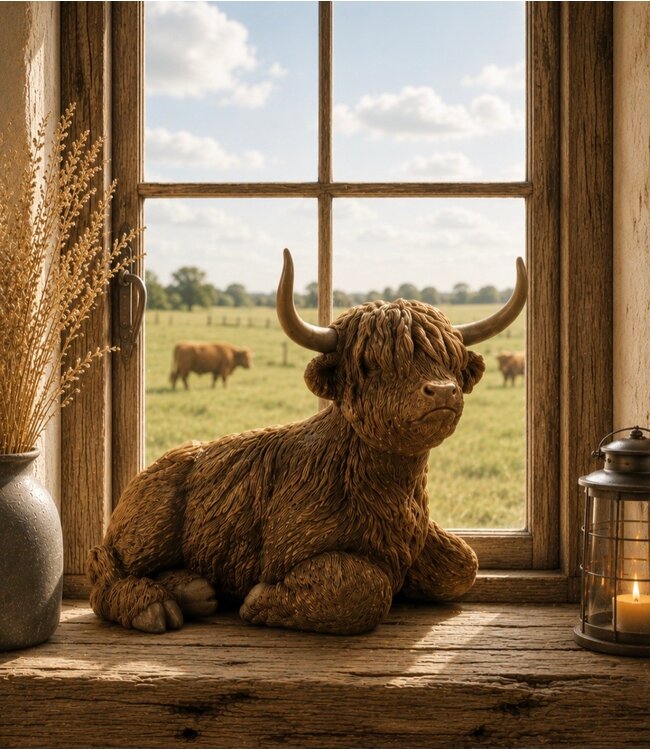 Countryfield @ Schotse hooglander liggend Ulla L bruin-L35B19H26CM