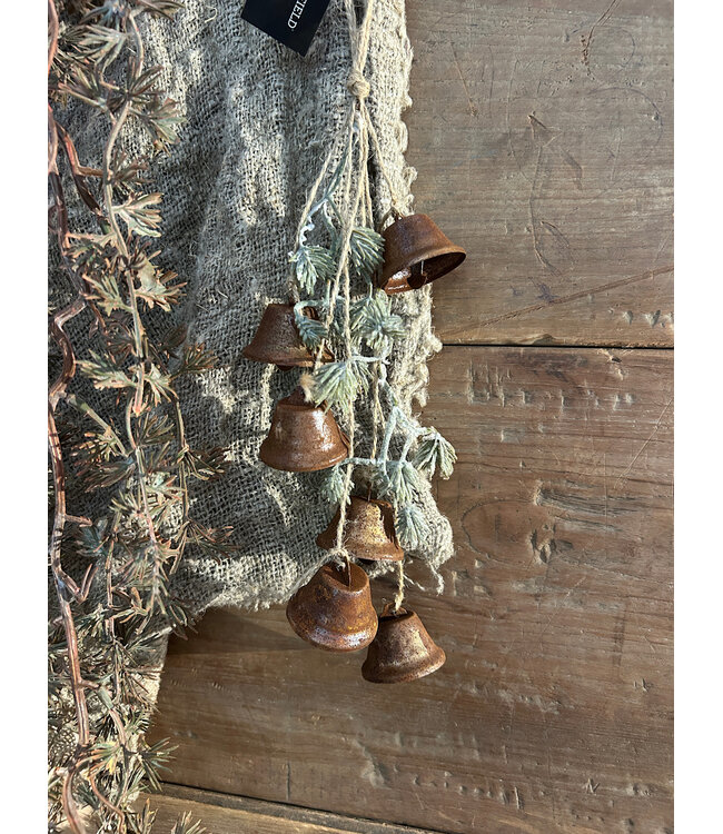 Kersthanger belletjes Falk cedar roest-L36B7H5CM