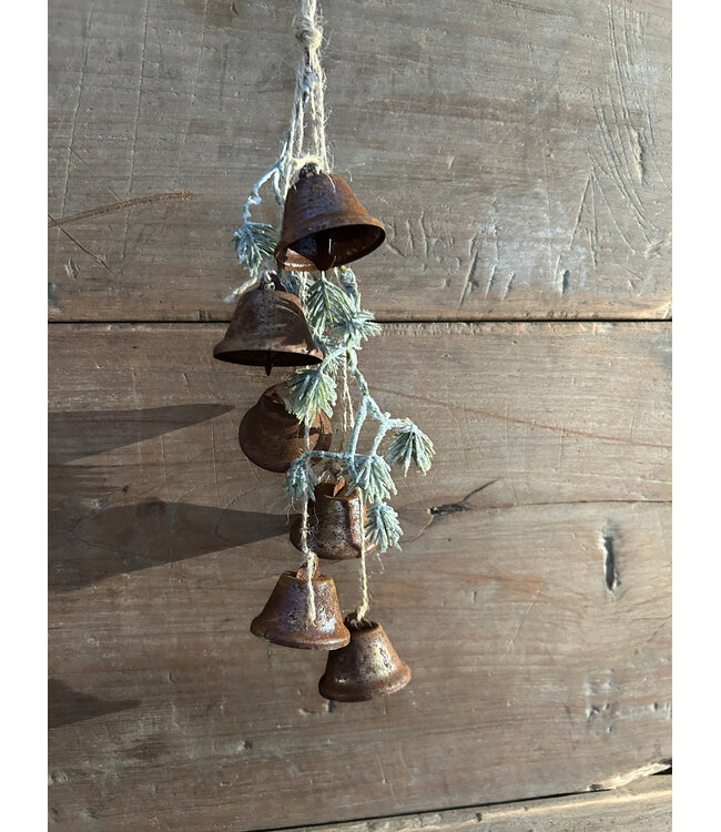 Kersthanger belletjes Falk cedar roest-L36B7H5CM