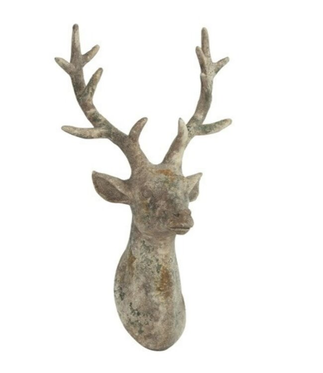 Countryfield Wandversiering Hert Gary S grijs-37x24x22CM