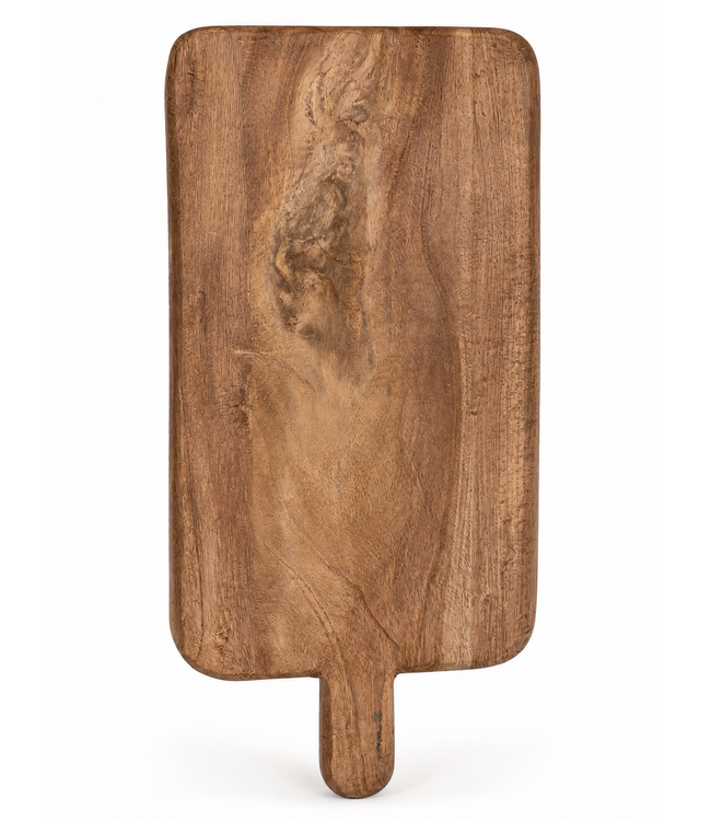 Houten plank met steel - ca. 40 x 20 cm