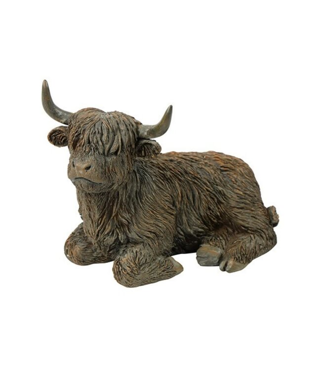 Countryfield @ Schotse hooglander liggend Ulla S bruin-L16B9H12CM