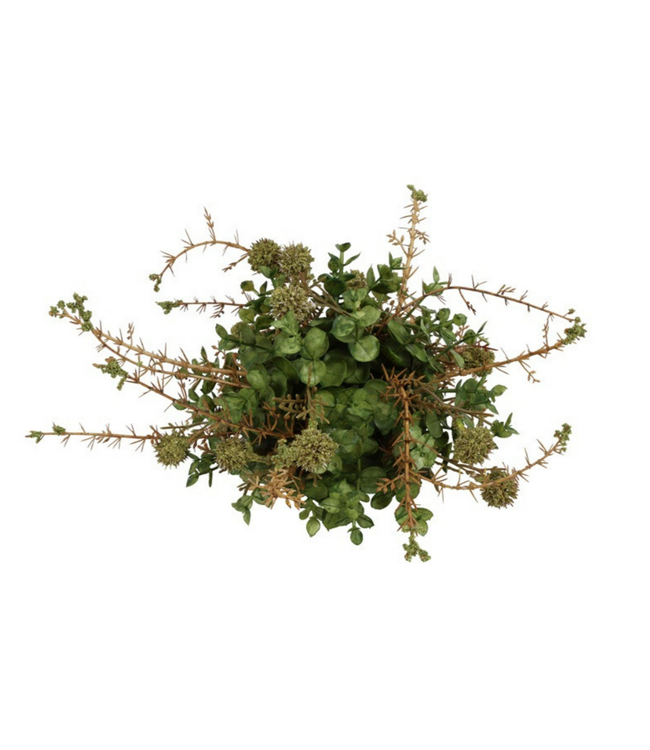 Countryfield Kunstdeco halve bol Biddle S groen-L30B30H15CM