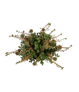 Countryfield Kunstbloem halve bol Biddle L groen-L38B38H16CM
