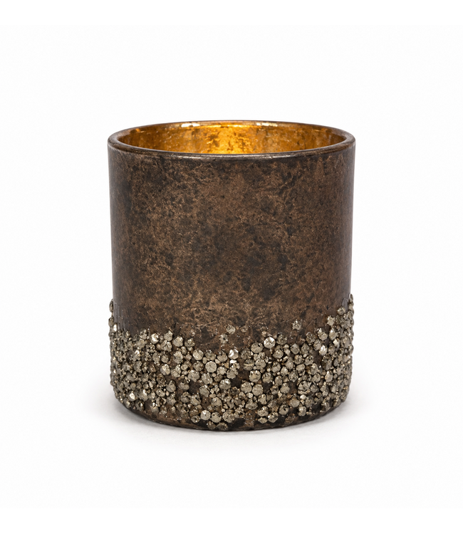 Countryfield Theelichth ro Cira M bruin-8,8x8,8x10CM