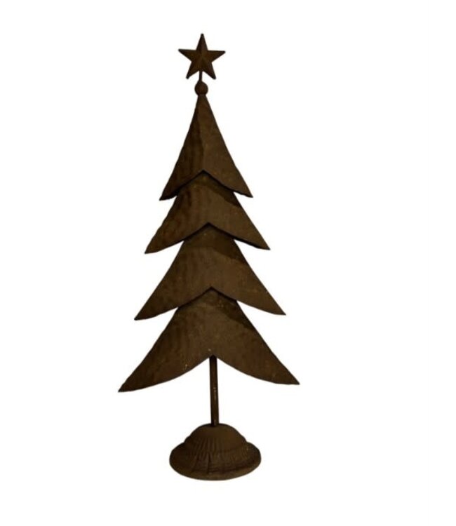 Metalen kerstboom rudolf  14.6*10.2*33CM -  kleinste - per stuk