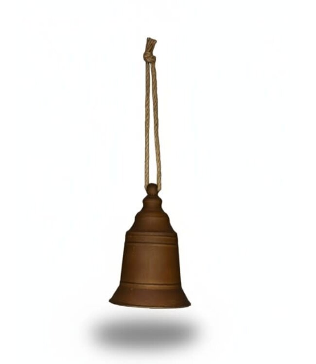 Metalen kerstbel 22.2*22.2*31.1CM  - grootste - per stuk
