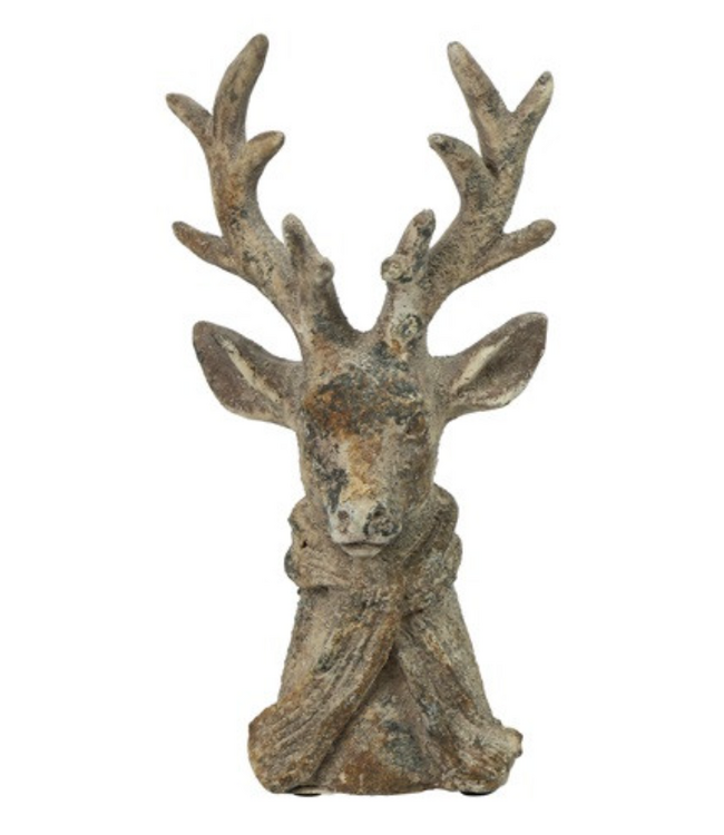 @ Hert m/sjaal Percy S grijs-12x9,5x23CM