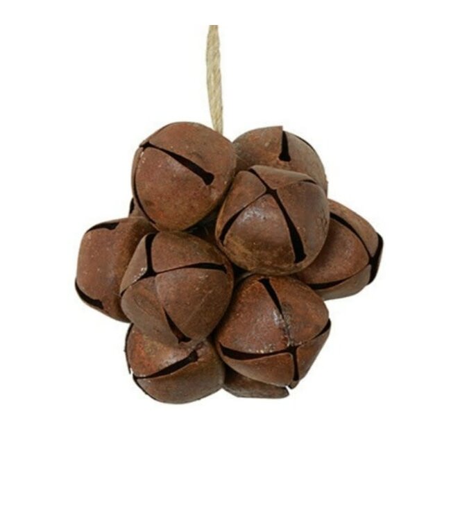 Countryfield Kersthanger belletjes Jort roest-6x6x6CM