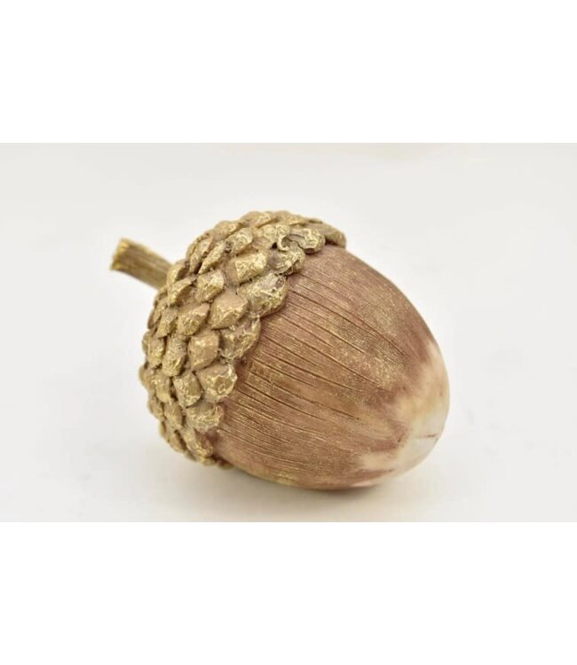 Eikel bruin goud 9x9x12.5 cm