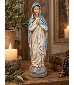 @ Ornament Maria Polyresin Blue 10.5x9.3x36cm