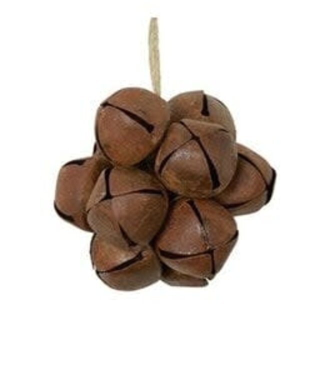 Countryfield @ Kersthanger belletjes Jort roest-8x8x8CM